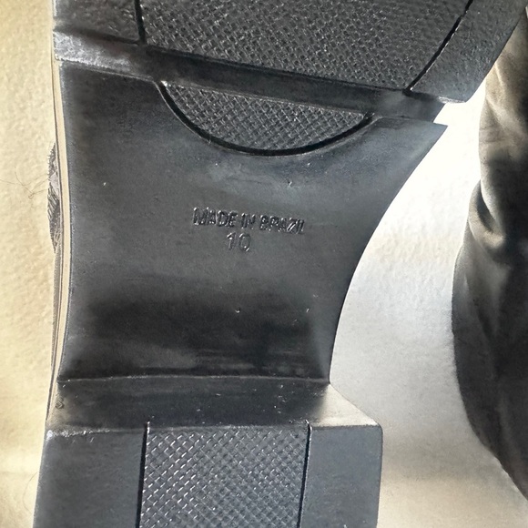 Golo Sharp - Hey Size 10 Women’s Black Ruched Angular Zip Leather Ankle Boots - Picture 8 of 14